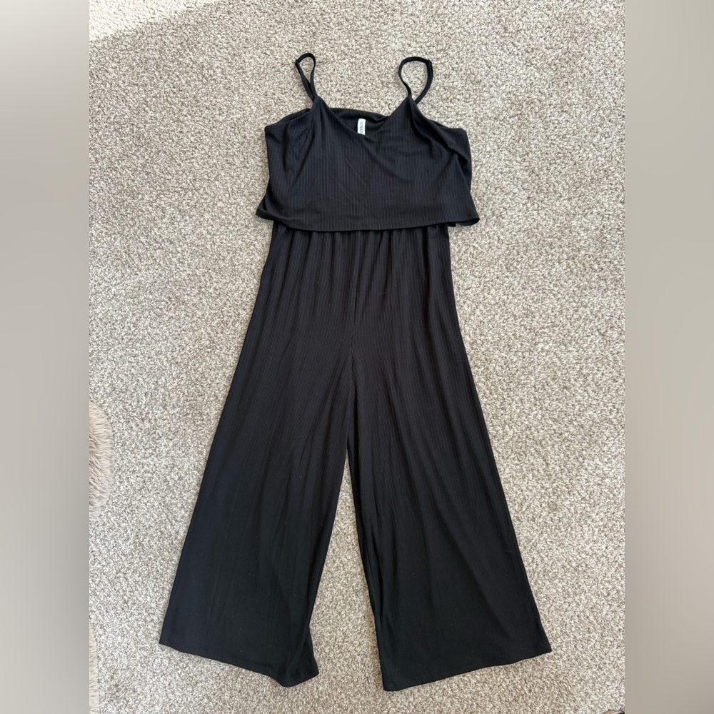 Black Sleeveless Jumpsuit